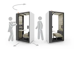 Die Freiheit der mobilen Bürokabine hushfree.XS