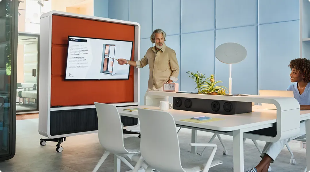 Mobile Bürowand hushwall Fotogalerie 01